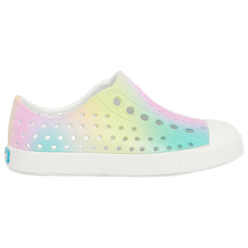 

Girls Native Shoes Native Shoes Jefferson - Girls' Toddler Shoe Shell White/Shell White/Pink Blue Size 04.0