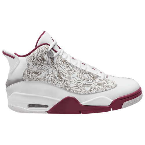 

Jordan Mens Jordan Air Jordan Dub Zero - Mens Shoes White/Maroon/Silver Size 08.0