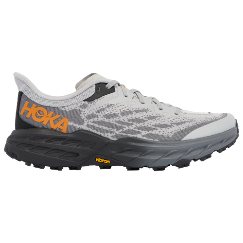 

HOKA Mens HOKA Speedgoat 5 - Mens Running Shoes Grey/Black/Orange Size 07.5