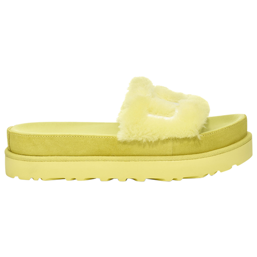 

UGG Womens UGG Laton Fur Slides - Womens Shoes Lime/Lime Size 06.0