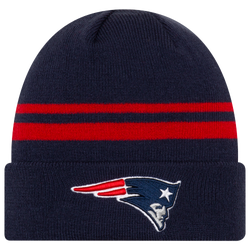 Men's - New Era Patriots Cuff Knit - Navy/Red