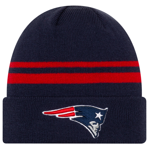 

New Era Mens New Era Patriots Cuff Knit - Mens Navy/Red Size One Size