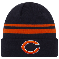 Fanatics Men's Heather Gray, Navy Chicago Bears 2-Tone Cuffed Knit