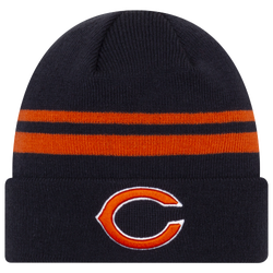 Men's - New Era Bears Cuff Knit - Navy/Orange