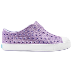 Girls' Toddler - Native Shoes Jefferson - Powder Bling/White