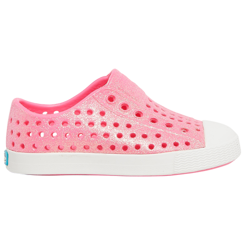 

Girls Native Shoes Native Shoes Jefferson - Girls' Toddler Shoe Floyd Bling/White Size 05.0