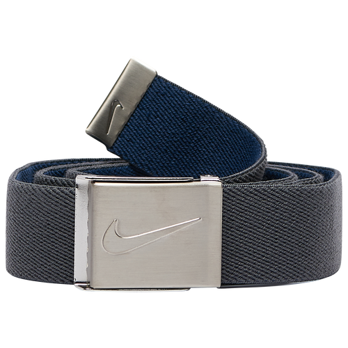 Nike Essentials Reversible Stretch  Belt In Dk Gray/navy ModeSens