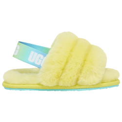 Girls' Infant - UGG Fluff Yeah Slides - Pollen Yellow/Pollen Yellow