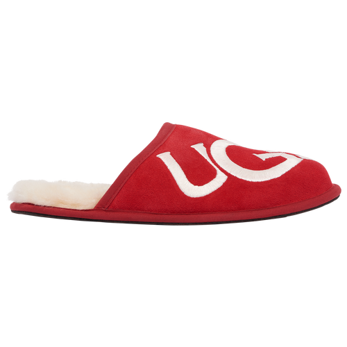 

UGG Mens UGG Scuff Logo - Mens Shoes Red/White Size 10.0