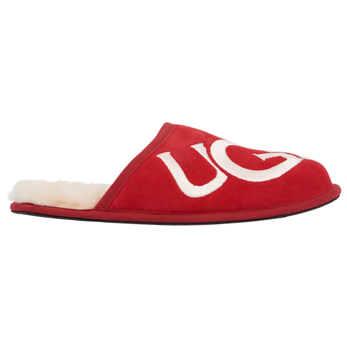 

UGG Mens UGG Scuff Logo - Mens Shoes Red/White Size 16.0