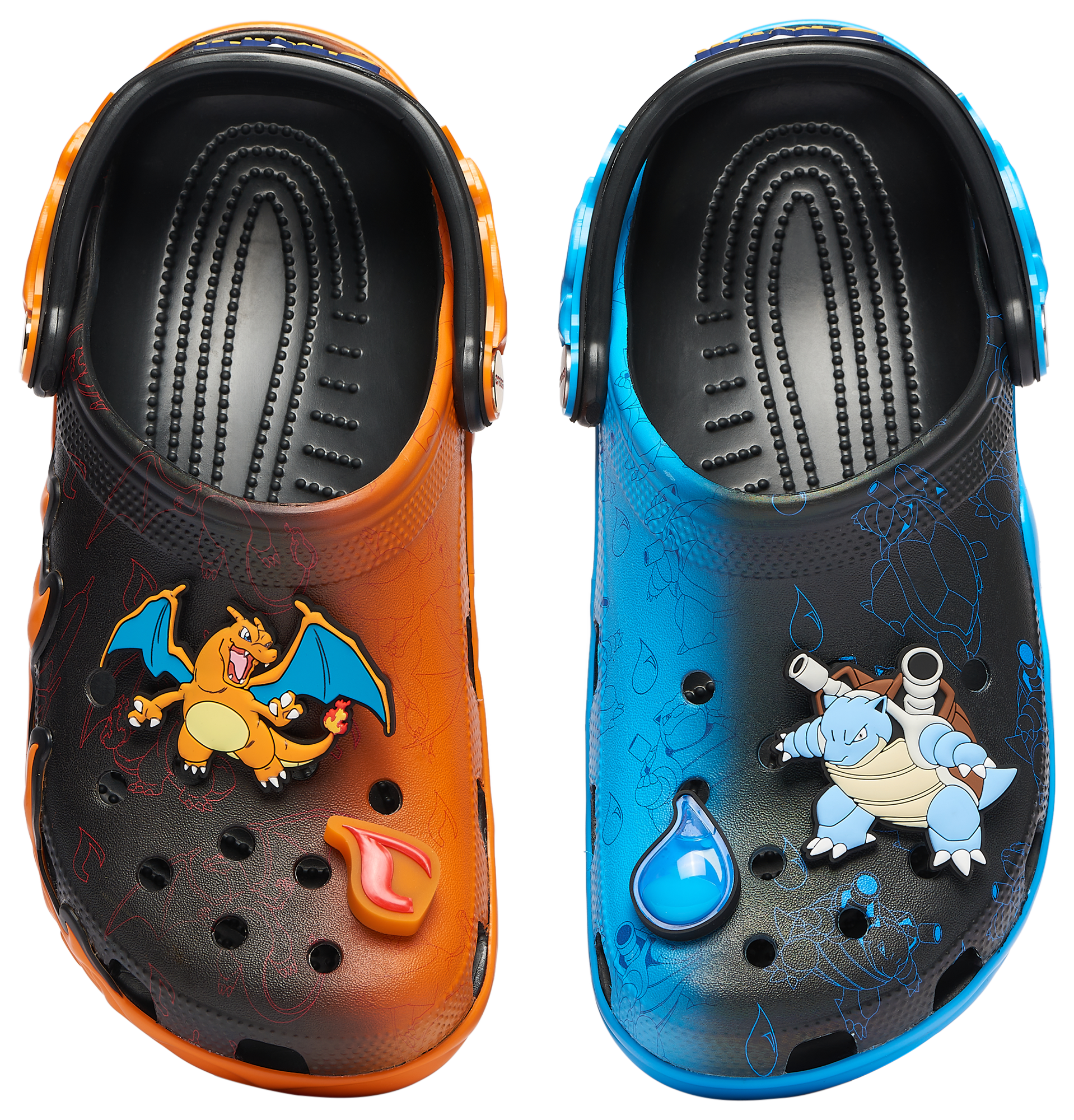 Crocs Pokemon Classic Clogs Charizard + Blastoise