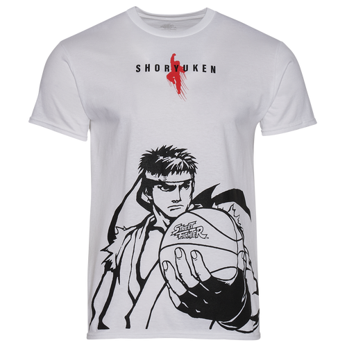 

Street Fighter Mens Street Fighter Hoops T-Shirt - Mens White/White Size XL