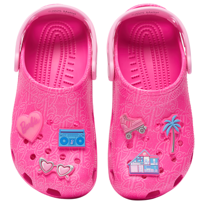Crocs Grade School Barbie Classic Clogs - PINK/PINK