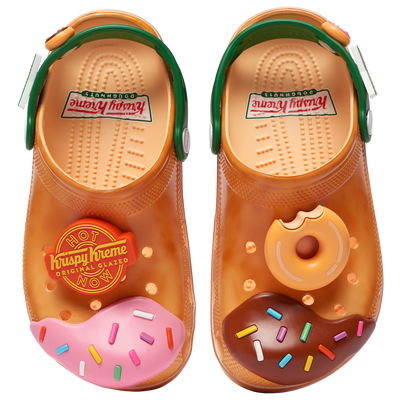 Crocs Krispy Kreme Classic Clogs - ORANGE/GREEN/PINK