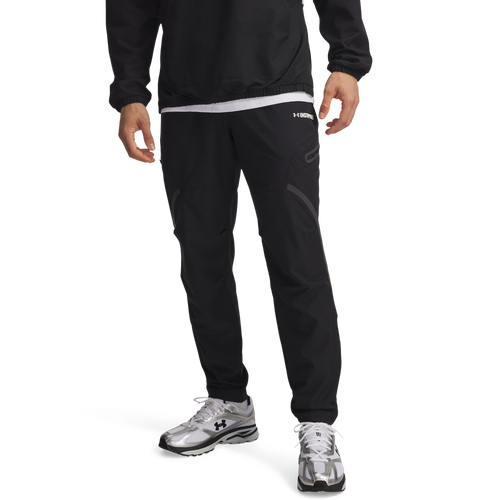 Under Armour Mens  Unstoppable Woven Cargo Pants In Black
