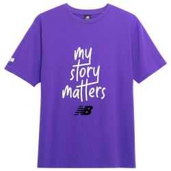 Men's - New Balance My Story Matters T-Shirt - Black/Purple