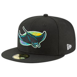 Men's - New Era MLB 59Fifty Cooperstown Wool Cap - Black/Teal