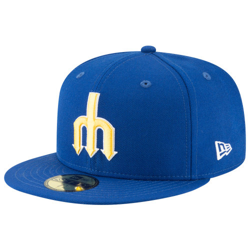 MENS - New Era Mariners 59Fifty Cooperstown Wool Cap - Royal/Yellow