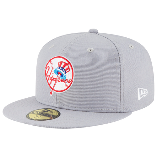 

New Era Mens New Era Yankees 59Fifty Cooperstown Wool Cap - Mens Grey/White Size 7