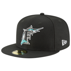 Men's - New Era MLB 59Fifty Cooperstown Cap - Black/Teal