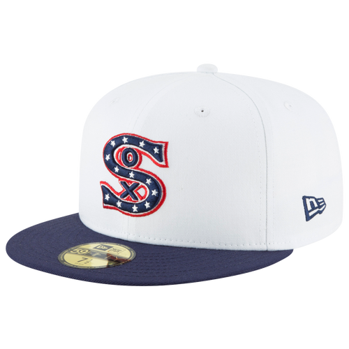 

New Era Mens Chicago White Sox New Era White Sox 59Fifty Cooperstown Wool Cap - Mens Navy/White Size 8