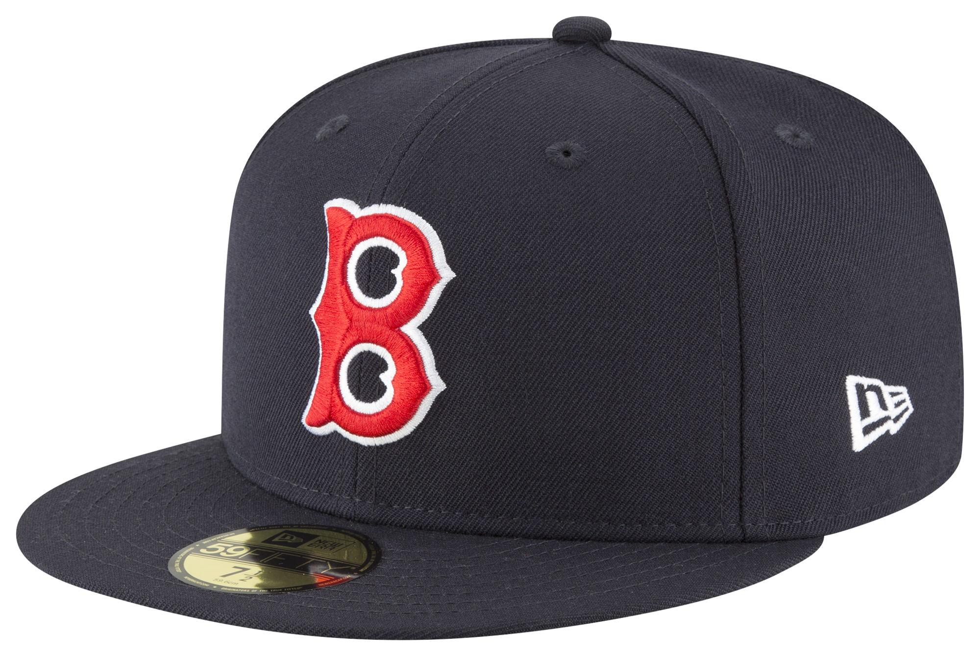 Boston Red Sox New Era Cooperstown Collection Wool 59FIFTY Fitted Hat Navy Size 7 Blue