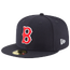 New Era Red Sox 59Fifty Cooperstown Wool Cap - Men's Navy/Red