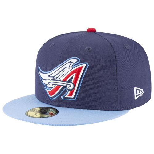 

New Era Mens Los Angeles Angels New Era Angels 59Fifty Cooperstown Wool Cap - Mens Navy/Light Blue Size 7