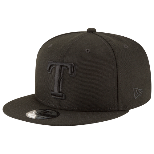 

New Era Mens Texas Rangers New Era Rangers BOB Snapback Cap - Mens Black/Black Size One Size