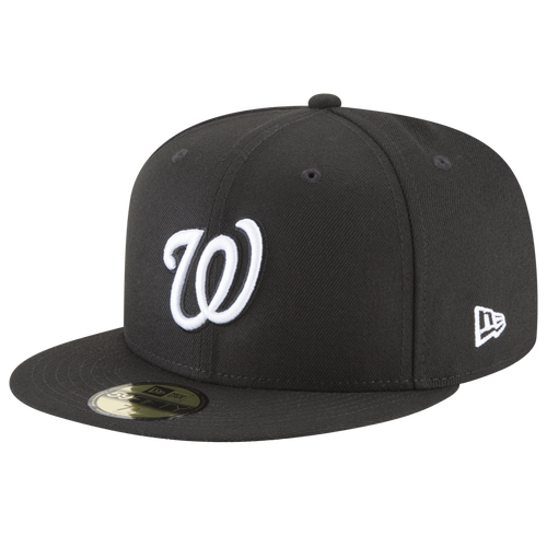 New Era Mens Washington Nationals Nationals 59Fifty Cap - - White / Black Size 7 7/8