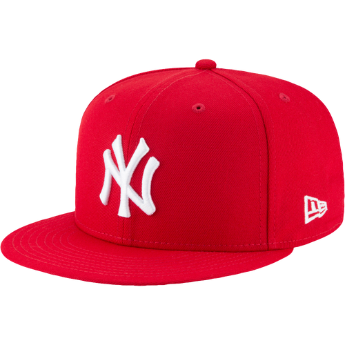 MENS - New Era Yankees 59Fifty Basic Cap - Scarlet/White Black