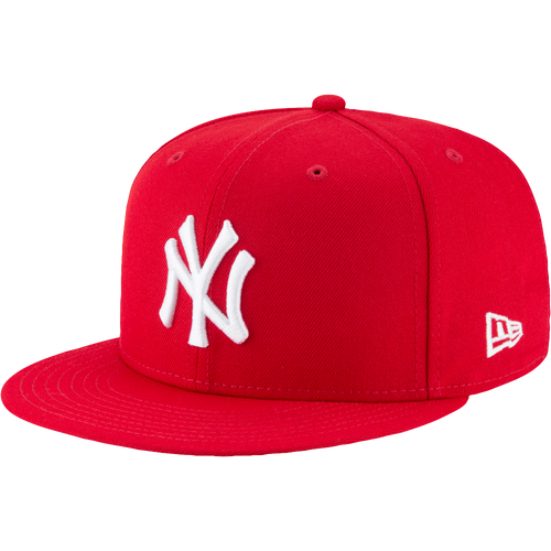 

New Era Mens New York Yankees New Era Yankees 59Fifty Basic Cap - Mens Scarlet/White/Black Size 7