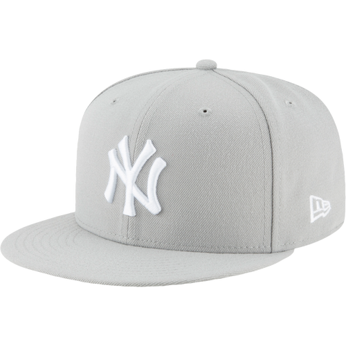 New Era Mens New York Yankees  Yankees 59fifty Basic Cap In Grey/white