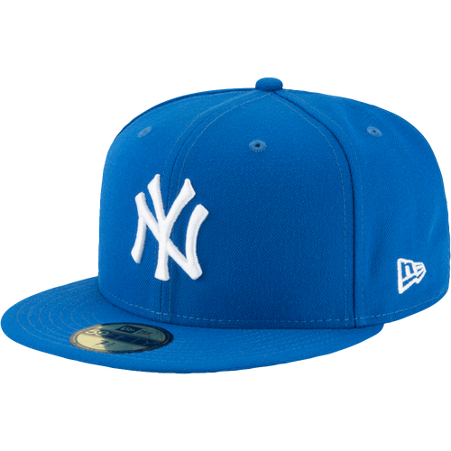 New Era Yankees 59Fifty Basic Cap - New Era Blue Azure/White