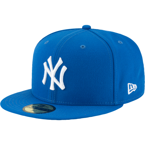 

New Era Mens New York Yankees New Era Yankees 59Fifty Basic Cap - Mens White/Blue Azure Size 7