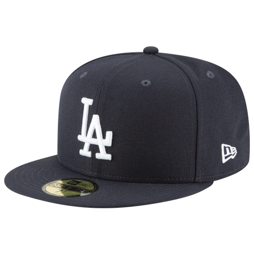 

New Era Mens New Era Dodgers 59Fifty Basic Cap - Mens White/Navy Size 7