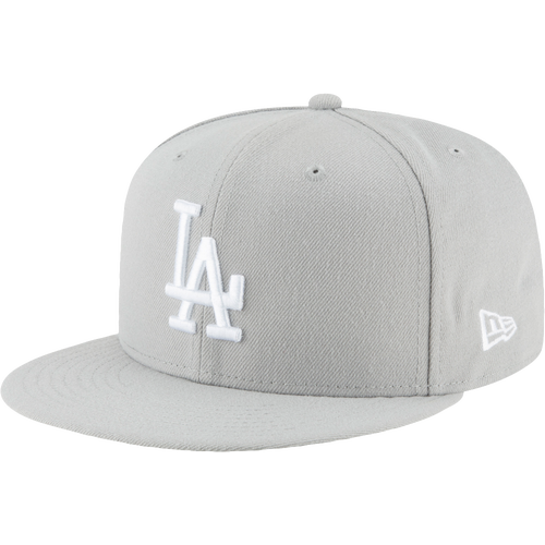 

New Era Mens New Era Dodgers 59Fifty Basic Cap - Mens Grey/White Size 7