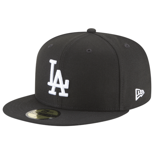 

New Era Mens Los Angeles Dodgers New Era Dodgers 59Fifty Cap - Mens White/Black/White Size 7