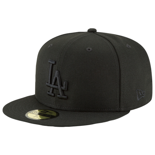 

New Era Mens Los Angeles Dodgers New Era Dodgers 59Fifty Cap - Mens Black/Black Size 8