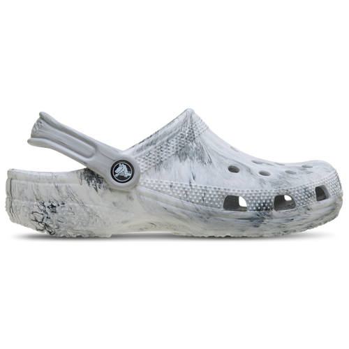 BOYS - Crocs Watercolor Marbled Clog - Grey Swirl/White