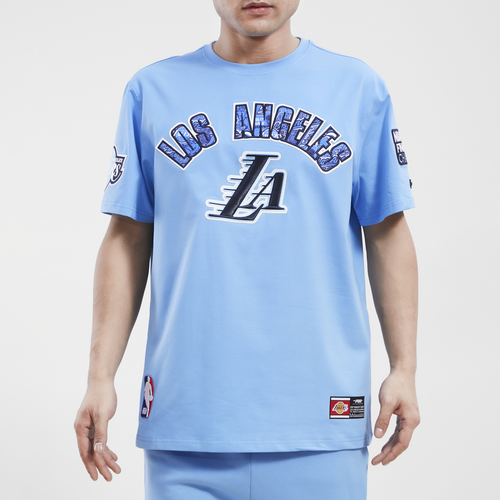 

Pro Standard Mens Pro Standard Lakers Collage T-Shirt - Mens Blue/Blue Size S