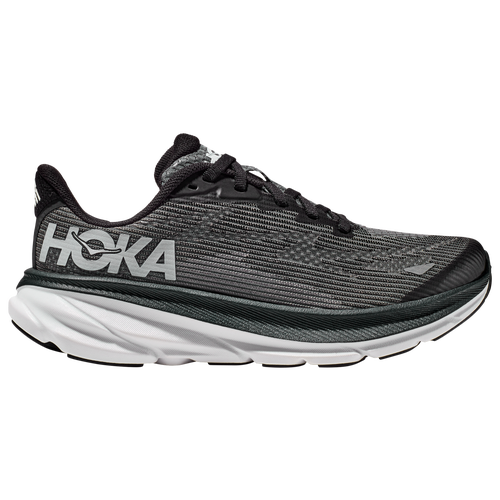 

Boys HOKA HOKA Clifton 9 - Boys' Grade School Running Shoe White/Black Size 03.5