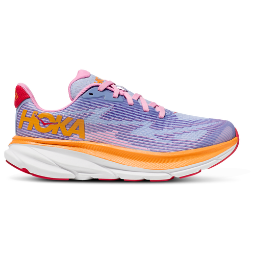 

HOKA Girls HOKA Clifton 9 - Girls' Grade School Running Shoes Orange/Purple Size 06.5