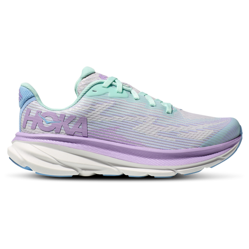 

Girls HOKA HOKA Clifton 9 - Girls' Grade School Shoe Lilac Mist/Sunlit Ocean Size 05.5