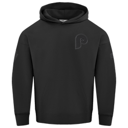 Men's - Pro Standard PHILLIES NEUTRAL DROP SHOULDER FLC PO HOODIE - Black