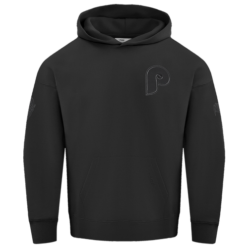 MENS - Pro Standard PHILLIES NEUTRAL DROP SHOULDER FLC PO HOODIE - Black