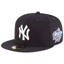 Men's - New Era Yankees 59Fifty World Series Side Patch Cap - Navy/White