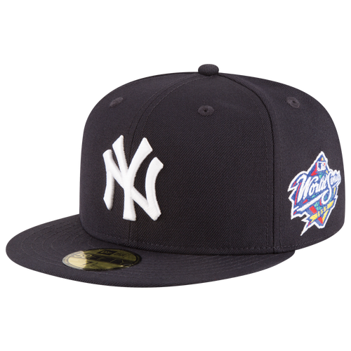 

New Era Mens New York Yankees New Era Yankees 59Fifty World Series Side Patch Cap - Mens Navy/White Size 7