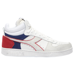 Men's - Diadora Magic Basket Mid - White/Navy/Red