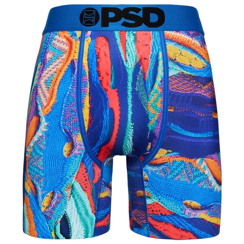 Psd Mens  Retro Wave Underwear In Blue/multi